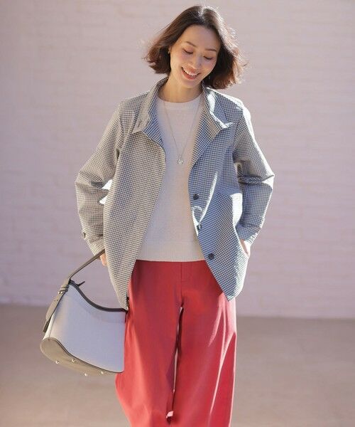 J.PRESS / ジェイプレス その他パンツ | 【WEB限定・人気素材・セットアップ対応】セルロースリネンストレッチ ワイドストレート パンツ | 詳細2