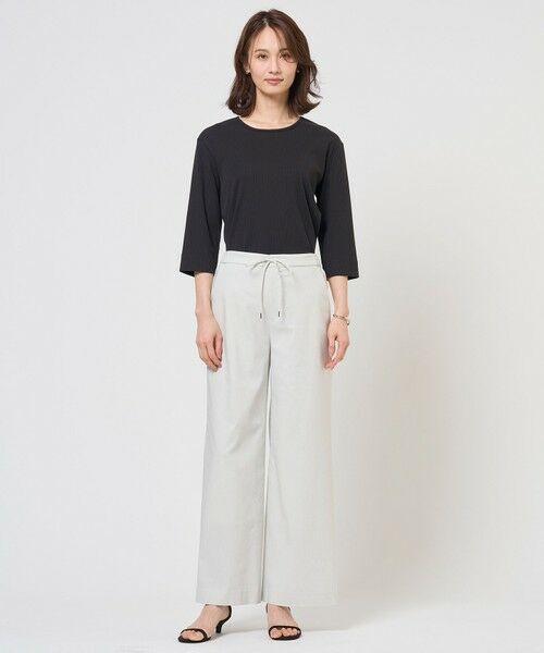 J.PRESS / ジェイプレス その他パンツ | 【WEB限定・人気素材・セットアップ対応】セルロースリネンストレッチ ワイドストレート パンツ | 詳細18