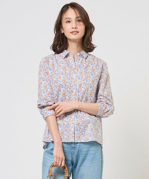 J.PRESS / ジェイプレス シャツ・ブラウス | Liberty Rachel & Michelle シャツカラー ブラウス（サックス系）