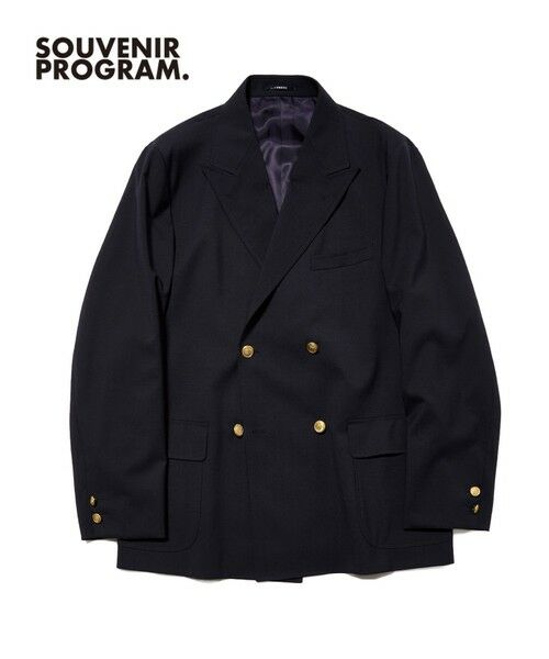J.PRESS / ジェイプレス テーラードジャケット | 【J.PRESS ORIGINALS】【UNISEX】Wool Polyester Stretch Toropical 4B Blazer / Baggy-Fit（ネイビー系）