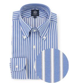 J.PRESS / ジェイプレス シャツ・ブラウス | 【PREMIUM PLEATS / 形態安定】スーピマコットンパナマストライプ シャツ / B.D.