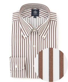 J.PRESS / ジェイプレス シャツ・ブラウス | 【PREMIUM PLEATS / 形態安定】スーピマコットンパナマストライプ シャツ / B.D.