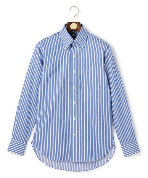 J.PRESS / ジェイプレス シャツ・ブラウス | 【PREMIUM PLEATS / 形態安定】スーピマコットンパナマストライプ シャツ / B.D. | 詳細1
