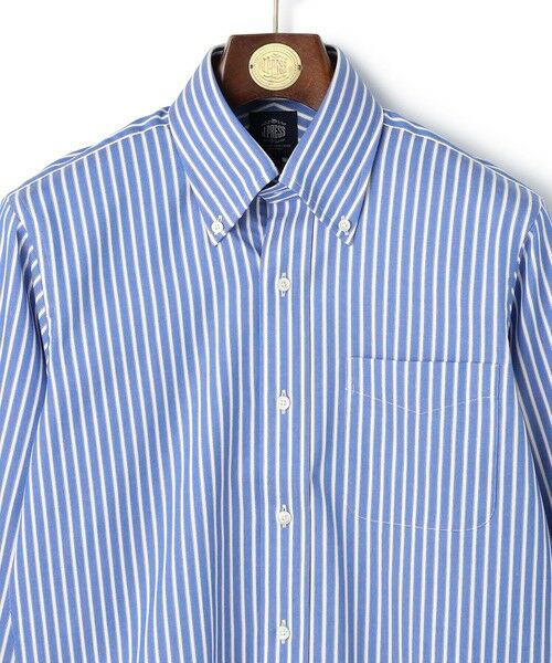 J.PRESS / ジェイプレス シャツ・ブラウス | 【PREMIUM PLEATS / 形態安定】スーピマコットンパナマストライプ シャツ / B.D. | 詳細3