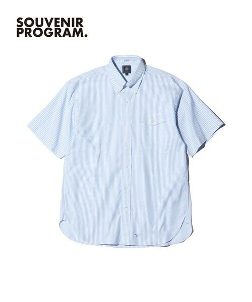 J.PRESS / ジェイプレス シャツ・ブラウス | 【J.PRESS ORIGINALS】【UNISEX】Oxford Half Sleeve Shirt / B.D. / Baggy-Fit（サックスブルー系1）