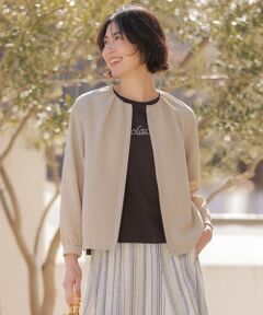 J.PRESS / ジェイプレス ブルゾン | BREEZE COOL トロ ノーカラー ブルゾン