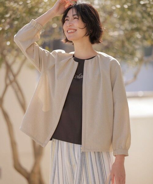 J.PRESS / ジェイプレス ブルゾン | BREEZE COOL トロ ノーカラー ブルゾン | 詳細1