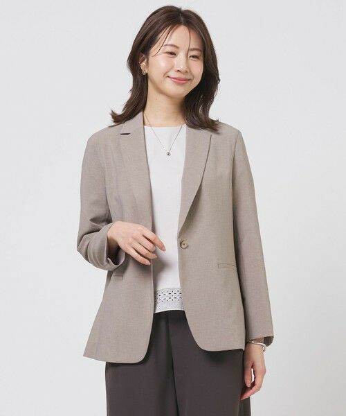 J.PRESS / ジェイプレス テーラードジャケット | BREEZE COOL トロ テーラード ジャケット（モカ系）