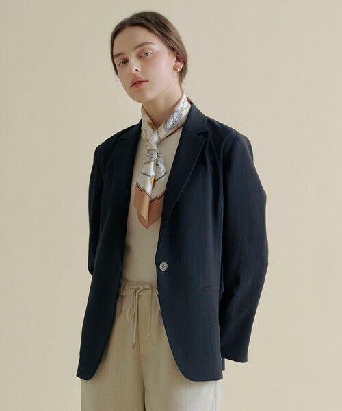 J.PRESS / ジェイプレス テーラードジャケット | BREEZE COOL トロ テーラード ジャケット（ネイビー系）