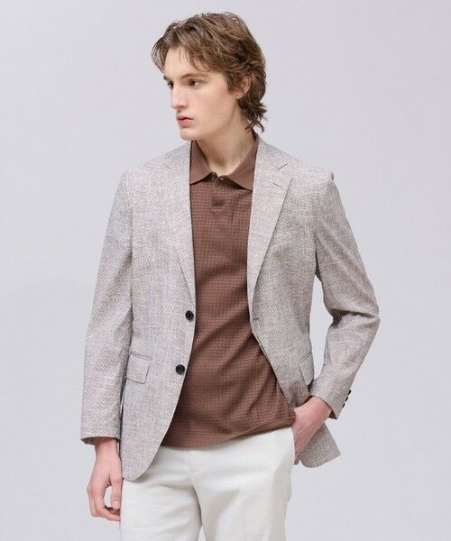 J.PRESS / ジェイプレス テーラードジャケット | 新色【MECHANICAL】【超軽量 / 清涼感 / 洗える】 ハイパワーストレッチ リネンルックジャケット_26年モデル(ベージュ系)