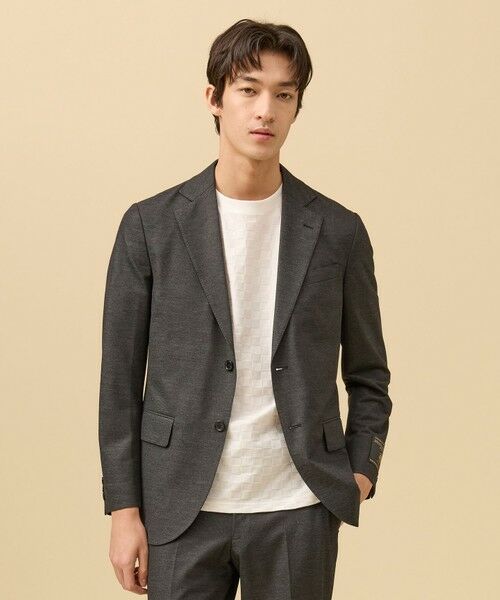 J.PRESS / ジェイプレス テーラードジャケット | 夏に嬉しい6つの高機能【セットアップ対応】【J.PRESS-POOL WOOL】ジャージーセットアップ ジャケット（グレー系）
