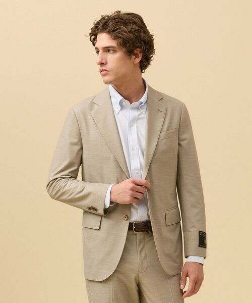 J.PRESS / ジェイプレス テーラードジャケット | 夏に嬉しい6つの高機能【セットアップ対応】【J.PRESS-POOL WOOL】ジャージーセットアップ ジャケット（ベージュ系）