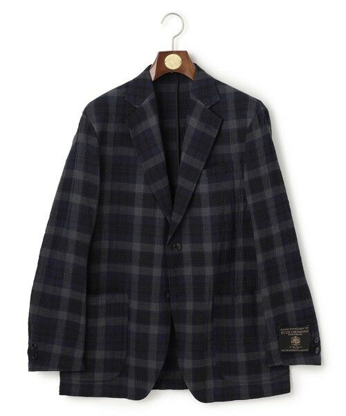 J.PRESS / ジェイプレス テーラードジャケット | 【SHACKET】ストレッチリネンサッカー ジャケット（ネイビー系4）