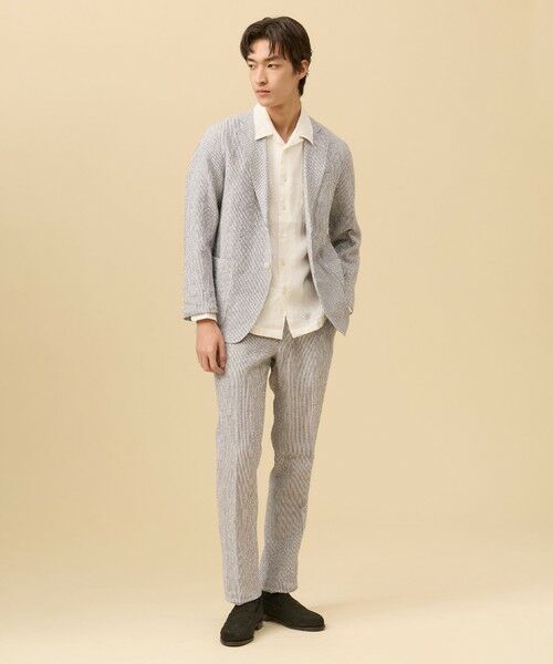 J.PRESS / ジェイプレス テーラードジャケット | 【SHACKET】ストレッチリネンサッカー ジャケット | 詳細17