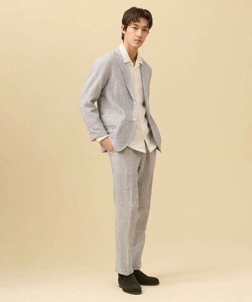 J.PRESS / ジェイプレス テーラードジャケット | 【SHACKET】ストレッチリネンサッカー ジャケット | 詳細19