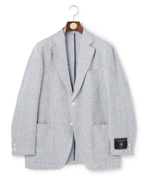 J.PRESS / ジェイプレス テーラードジャケット | 【SHACKET】ストレッチリネンサッカー ジャケット | 詳細20