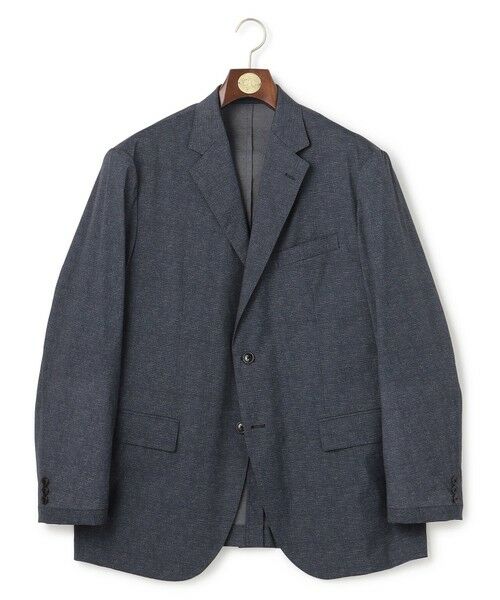 J.PRESS / ジェイプレス テーラードジャケット | 【KING SIZE / MECHANICAL】【超軽量 / 清涼感 / 洗える】 ハイパワーストレッチ リネンルックジャケット_26年モデル（ネイビー系8）