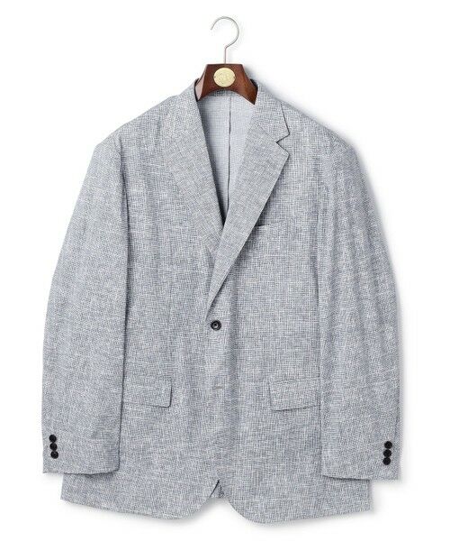 J.PRESS / ジェイプレス テーラードジャケット | 【KING SIZE / MECHANICAL】【超軽量 / 清涼感 / 洗える】 ハイパワーストレッチ リネンルックジャケット_26年モデル（ライトグレー系）