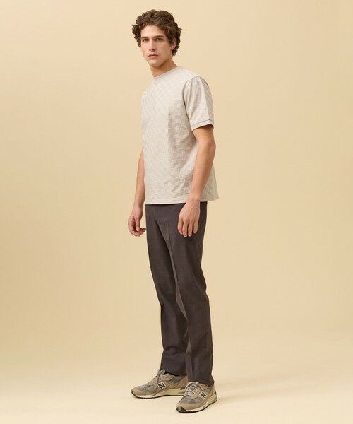 J.PRESS / ジェイプレス カットソー | ジャケットインの最適解【接触冷感 / 吸水速乾】【J.PRESS PREMIUM JERSEY】アーガイルリンクス Tシャツ | 詳細11