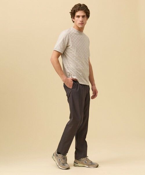 J.PRESS / ジェイプレス カットソー | ジャケットインの最適解【接触冷感 / 吸水速乾】【J.PRESS PREMIUM JERSEY】アーガイルリンクス Tシャツ | 詳細12