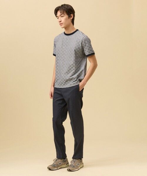 J.PRESS / ジェイプレス カットソー | ジャケットインの最適解【接触冷感 / 吸水速乾】【J.PRESS PREMIUM JERSEY】アーガイルリンクス Tシャツ | 詳細23