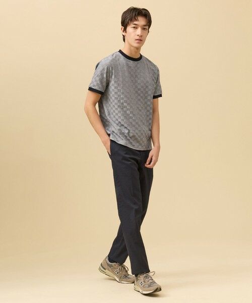 J.PRESS / ジェイプレス カットソー | ジャケットインの最適解【接触冷感 / 吸水速乾】【J.PRESS PREMIUM JERSEY】アーガイルリンクス Tシャツ | 詳細24