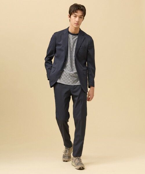 J.PRESS / ジェイプレス カットソー | ジャケットインの最適解【接触冷感 / 吸水速乾】【J.PRESS PREMIUM JERSEY】アーガイルリンクス Tシャツ | 詳細25