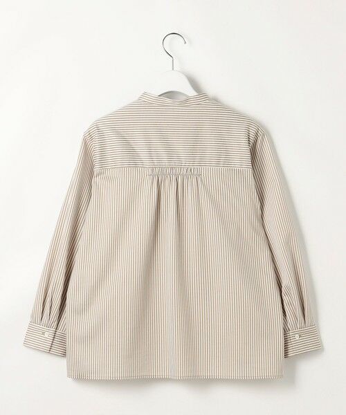 J.PRESS / ジェイプレス カットソー | ストライプジャガード バンドカラー カットソー | 詳細4