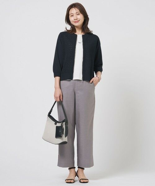 J.PRESS / ジェイプレス ブルゾン | 【季節の変わり目に】Lace Jacquard ニット ブルゾン | 詳細1