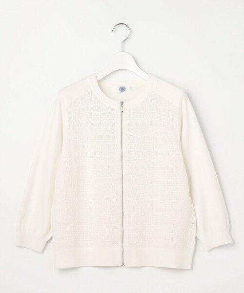 J.PRESS / ジェイプレス ブルゾン | 【季節の変わり目に】Lace Jacquard ニット ブルゾン | 詳細10