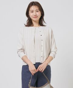 J.PRESS / ジェイプレス カーディガン・ボレロ | Rayon Elite Stretch クルーネック カーディガン