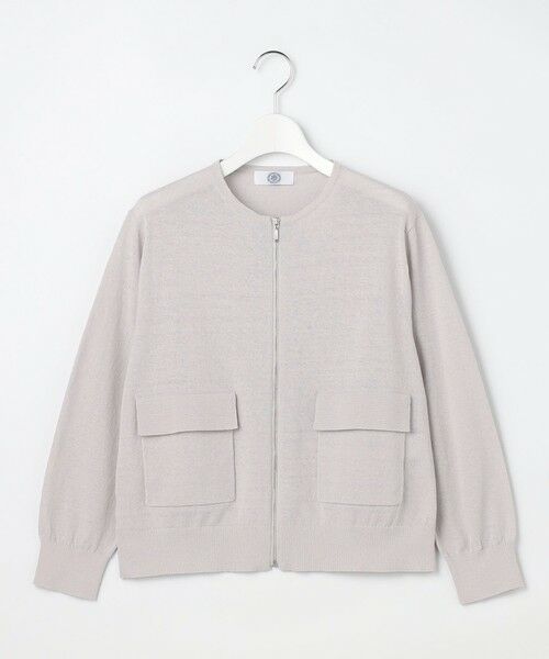 J.PRESS / ジェイプレス ブルゾン | LINEN COTTON BLEND ニット ブルゾン | 詳細3