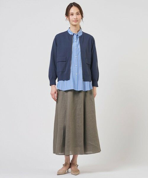 J.PRESS / ジェイプレス ブルゾン | LINEN COTTON BLEND ニット ブルゾン | 詳細4