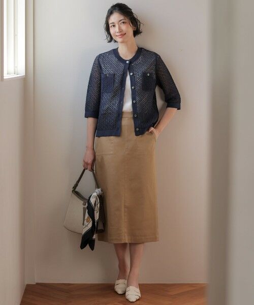 J.PRESS / ジェイプレス カーディガン・ボレロ | LINEN COTTON BLEND ニット カーディガン | 詳細6