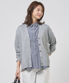 J.PRESS / ジェイプレス カーディガン・ボレロ | Vis/Pe スパーク ニット カーディガン