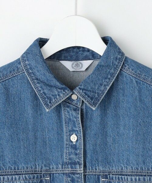 J.PRESS / ジェイプレス ロング・マキシ丈ワンピース | コットンリネン 7oz デニム シャツ ワンピース | 詳細10