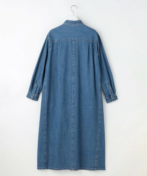 J.PRESS / ジェイプレス ロング・マキシ丈ワンピース | コットンリネン 7oz デニム シャツ ワンピース | 詳細9
