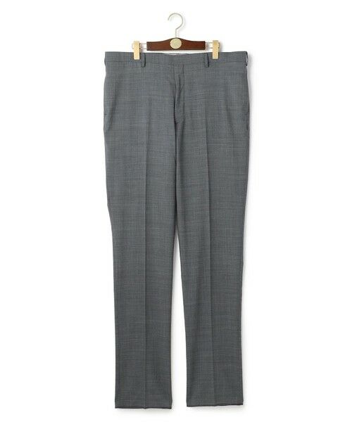 J.PRESS / ジェイプレス スラックス・ドレスパンツ | 【KING SIZE】【洗える / 高通気性 / ストレッチ性 / 防シワ】プレーンウィーブ スラックス / ノータック(ライトグレー系)