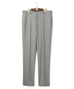 J.PRESS / ジェイプレス スラックス・ドレスパンツ | 【KING SIZE】【洗える / 高通気性 / ストレッチ性 / 防シワ】バーズアイスラックス / ノータック