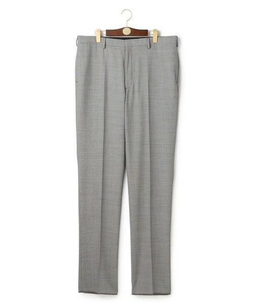 J.PRESS / ジェイプレス スラックス・ドレスパンツ | 【KING SIZE】【洗える / 高通気性 / ストレッチ性 / 防シワ】バーズアイスラックス / ノータック（ライトグレー系）