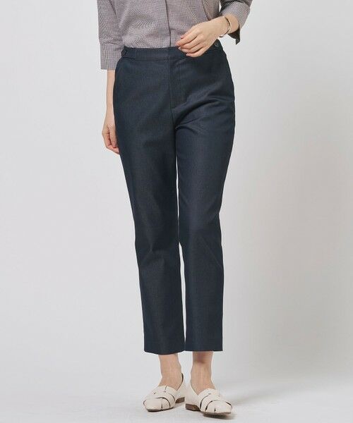 J.PRESS / ジェイプレス その他パンツ | 【WEB限定カラーあり】TCシャンブレーサテンST テーパード パンツ(ネイビーシャンブレー系)