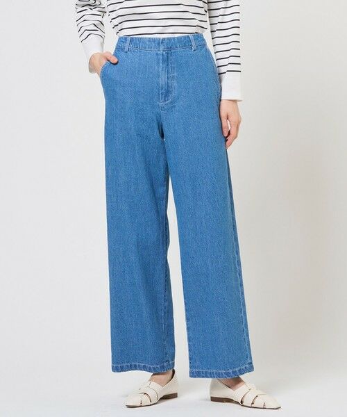 J.PRESS / ジェイプレス その他パンツ | コットンリネン 7oz デニム セミワイド パンツ（ユーズド系）