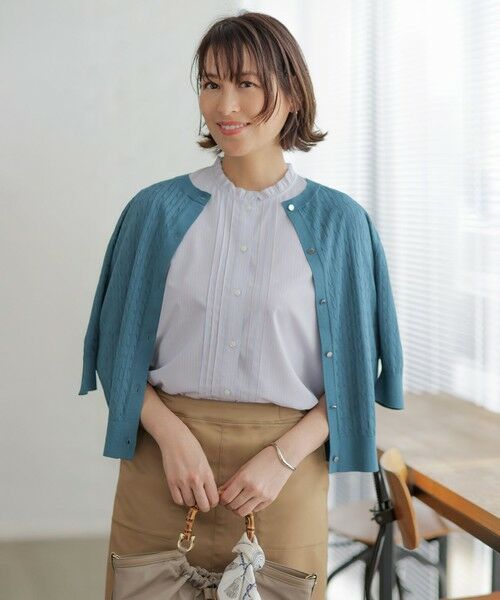 J.PRESS / ジェイプレス ミニ・ひざ丈スカート | 【WEB限定カラーあり】TCシャンブレーサテンST ナロー スカート | 詳細5
