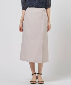 J.PRESS / ジェイプレス ミニ・ひざ丈スカート | リネンバイオシャンブレー Aライン スカート