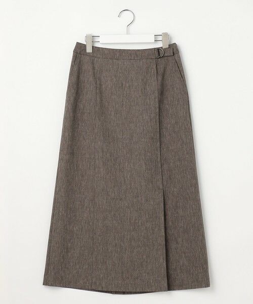 J.PRESS / ジェイプレス ミニ・ひざ丈スカート | リネンバイオシャンブレー Aライン スカート | 詳細3