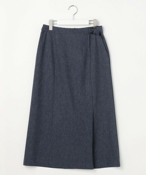 J.PRESS / ジェイプレス ミニ・ひざ丈スカート | リネンバイオシャンブレー Aライン スカート | 詳細9