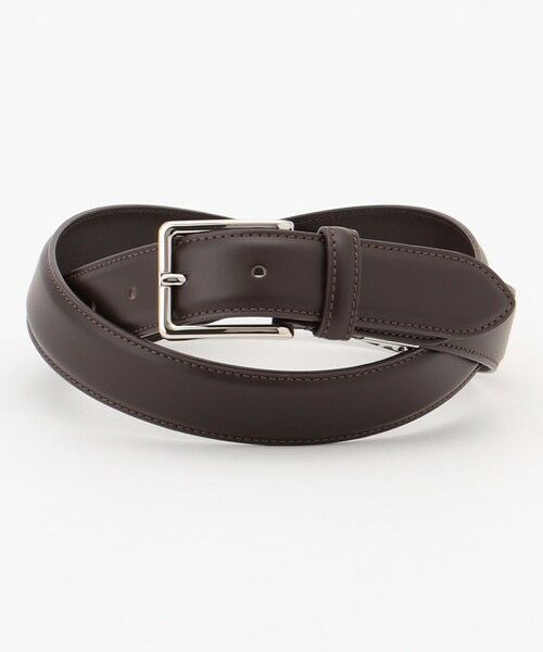 J.PRESS / ジェイプレス ベルト・サスペンダー | 【定番】スムースレザーベルト（ダークブラウン系）