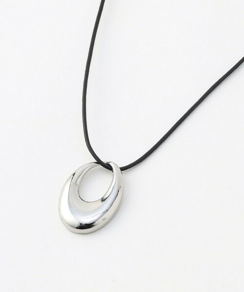 J.PRESS / ジェイプレス ネックレス・ペンダント・チョーカー | コード ワントップ ネックレス（シルバー×ブラック系）