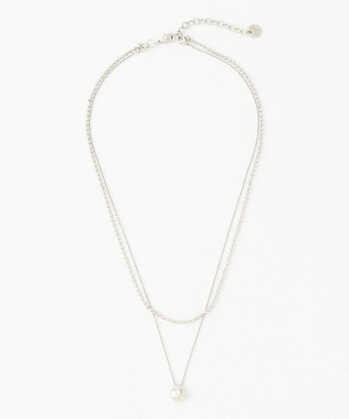 J.PRESS / ジェイプレス ネックレス・ペンダント・チョーカー | ドロップ 2連 ネックレス（シルバー系）