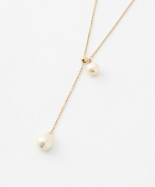 J.PRESS / ジェイプレス ネックレス・ペンダント・チョーカー | コットンパール ラリエット ネックレス（ウスゴールド系）